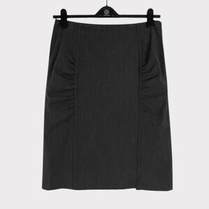 Doncaster Grey Ruched Skirt